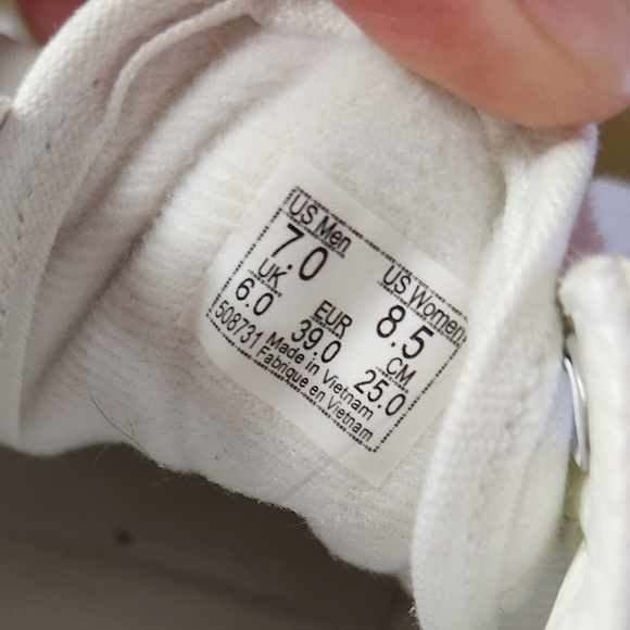 Vans Of The Wall Old Skool Canvas Style White Size 8.5 Women's and 7 Mens - Picture 8 of 9